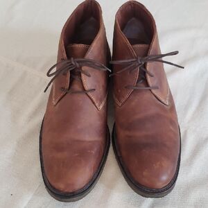 Johnston & Murphy Chukka Boot Mens 13 Copeland Tan Oiled Leather Full Grain